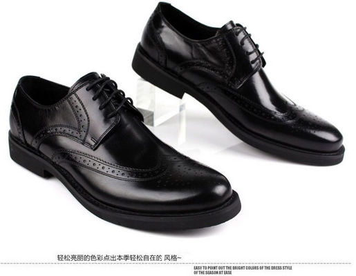 ยูโรป ดีไซน์ ผู้ชาย รองเท้า Brogue รองเท้าบูท สไตล์ Full Grain Leather รองเท้าเดรส
