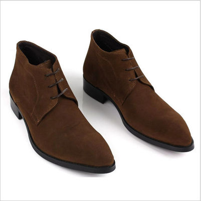 ODM ผู้ชายเชลซีชูเอดบูท สีดํา / สีน้ําตาล ผู้ชาย lace up รองเท้าสุ่ม