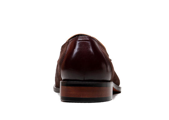 Tassel Penny Suede รองเท้าสวมผ้าใบหนัง รองเท้าสวมผ้าใบหนังชาย