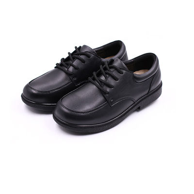 เด็กชายผูกเชือกหนัง รอบเท้า รองเท้านักเรียน Unisex สําหรับทุกฤดูกาล