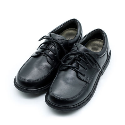 เด็กชายผูกเชือกหนัง รอบเท้า รองเท้านักเรียน Unisex สําหรับทุกฤดูกาล