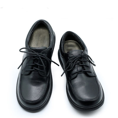 เด็กชายผูกเชือกหนัง รอบเท้า รองเท้านักเรียน Unisex สําหรับทุกฤดูกาล