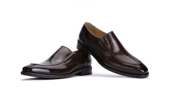 Slip On Brogue ชาย ชุดหนัง รองเท้า Loafers ลวดลาย Crocodile สําหรับสํานักงาน