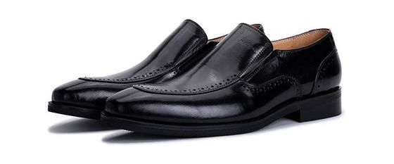 Slip On Brogue ชาย ชุดหนัง รองเท้า Loafers ลวดลาย Crocodile สําหรับสํานักงาน