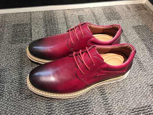 ผ้าเชือก Up Suede Twill Linered Mens Flat Casual รองเท้า สะดวกต่อสิ่งแวดล้อม