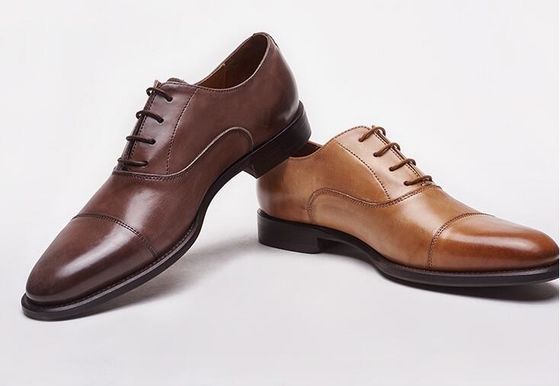 ธุรกิจ / งานแต่งงาน ชุดผู้ชาย รองเท้า วัวหนังแท้ สายด้าย Brogues