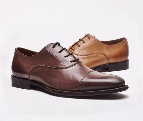 ธุรกิจ / งานแต่งงาน ชุดผู้ชาย รองเท้า วัวหนังแท้ สายด้าย Brogues