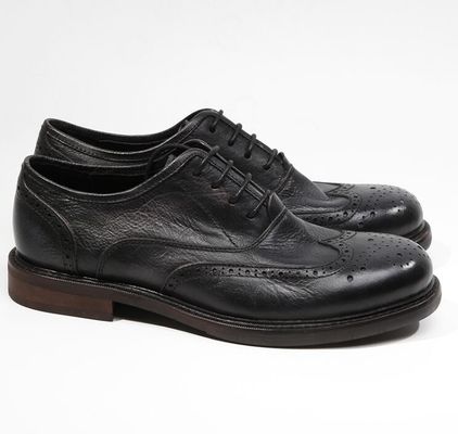 แบรนด์ดีไซน์ ผู้ชาย สีหนัง รองเท้าชุด ส้นเท้า Oxford สีน้ําตาล สีเข็ม