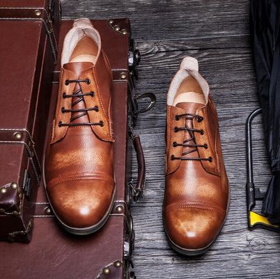 OEM Mens Casual Lace Up Shoes รองเท้าขับขี่ที่สบายใจที่หายใจได้