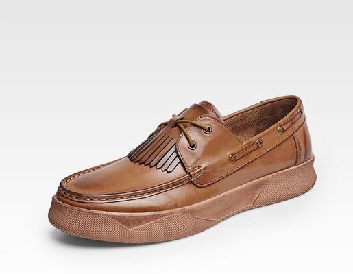 รีทรอ คาซูล ผู้ชาย รองเท้าแบน ชาย ชาย Custom ชายหนัง การขับรถ Loafers กับ Tassels