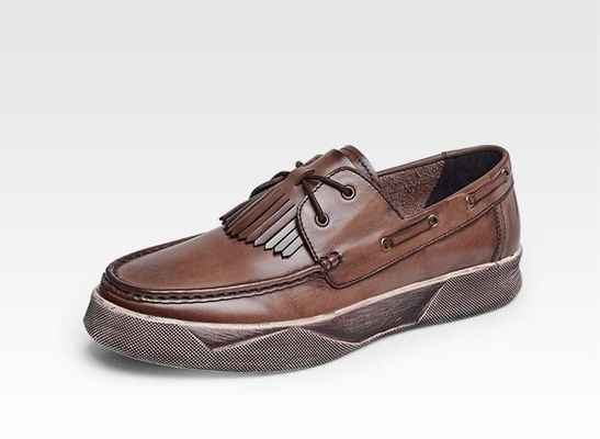 รีทรอ คาซูล ผู้ชาย รองเท้าแบน ชาย ชาย Custom ชายหนัง การขับรถ Loafers กับ Tassels