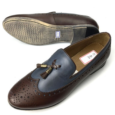 ชายหนัง โมคาซีน รองเท้า / ชาย Casual Loafers ผิวหนังแท้