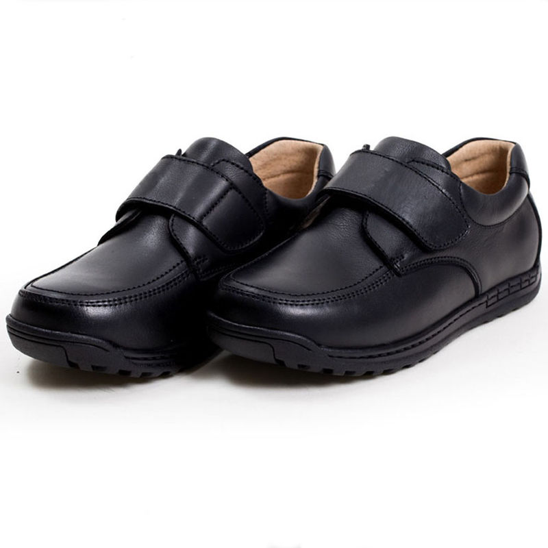 รองเท้านักเรียนหนัง Unisex สีดํา ขนาด 26-45 กระโปรงกระโปรงเรียบ