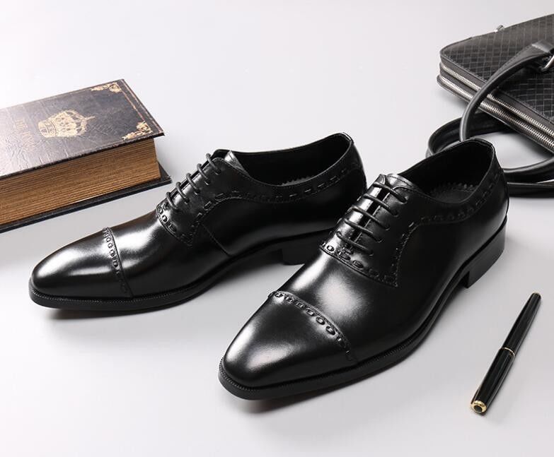 ผ้าหนังสลัด / ต้น ชาย ชุดแต่งงาน รองเท้า ชาย แฟชั่น Goodyear โซล Oxfords